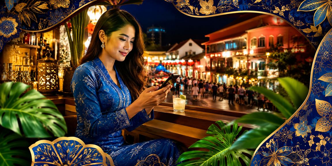 Pemain menikmati kasino mudah alih dengan baju kurung di Melaka